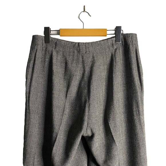 Jaeger Women's Gray Wool Blend High Waisted Straight Leg Pants - Picture 4 of 8
